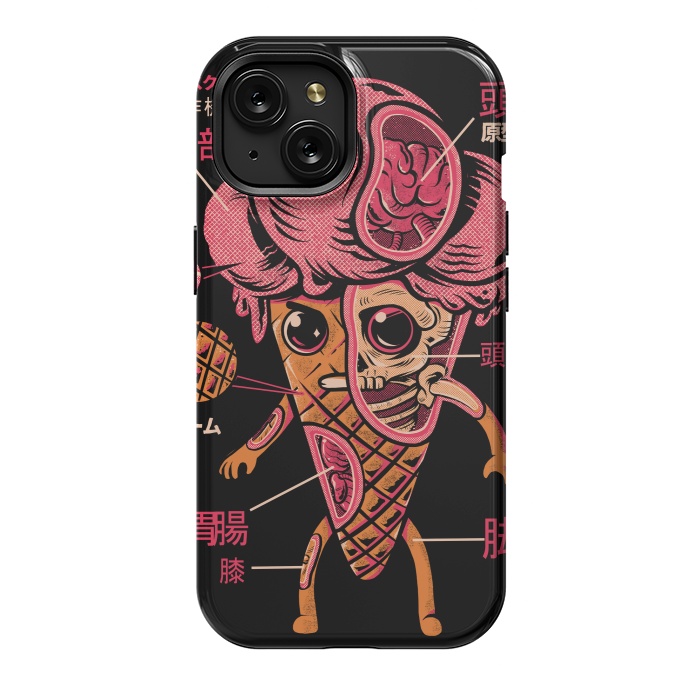 iPhone 15 StrongFit Kaiju Ice Cream by Ilustrata