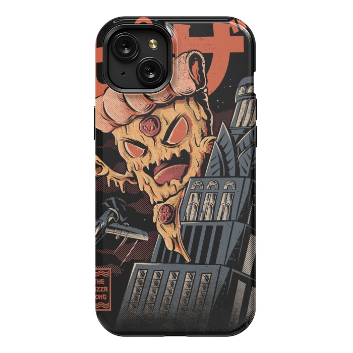 iPhone 15 Plus StrongFit Pizza Kong by Ilustrata