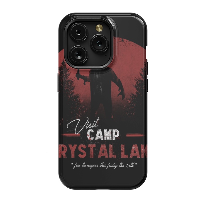 iPhone 15 Pro StrongFit Visit the Crystal Lake by Ilustrata