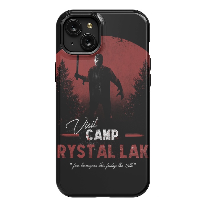 iPhone 15 Plus StrongFit Visit the Crystal Lake by Ilustrata