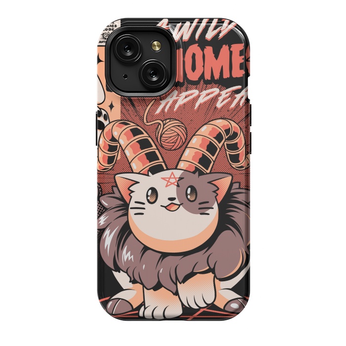 iPhone 15 StrongFit Baphomeow by Ilustrata