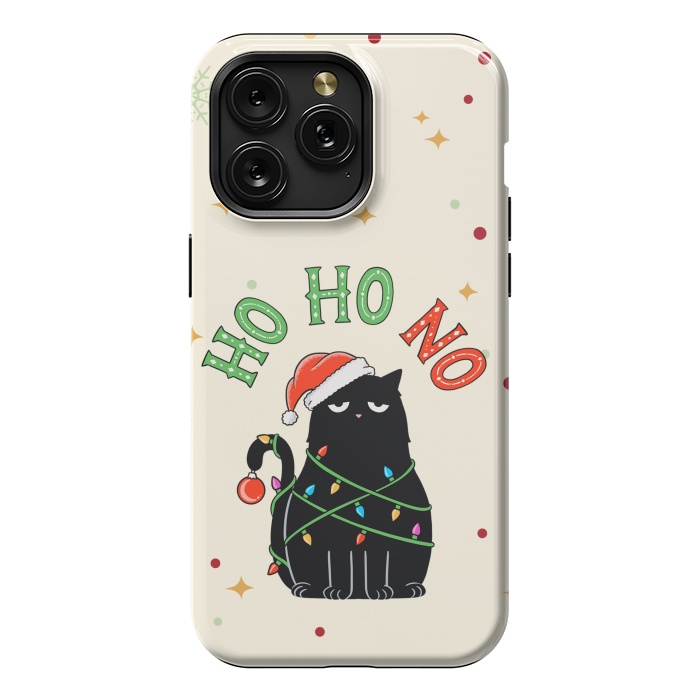iPhone 15 Pro Max StrongFit Cat and Christmas NO by Coffee Man
