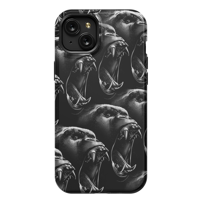 iPhone 15 Plus StrongFit gorilla pattern by Alberto