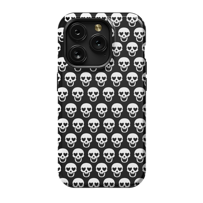 iPhone 15 Pro StrongFit Love skulls by Alberto