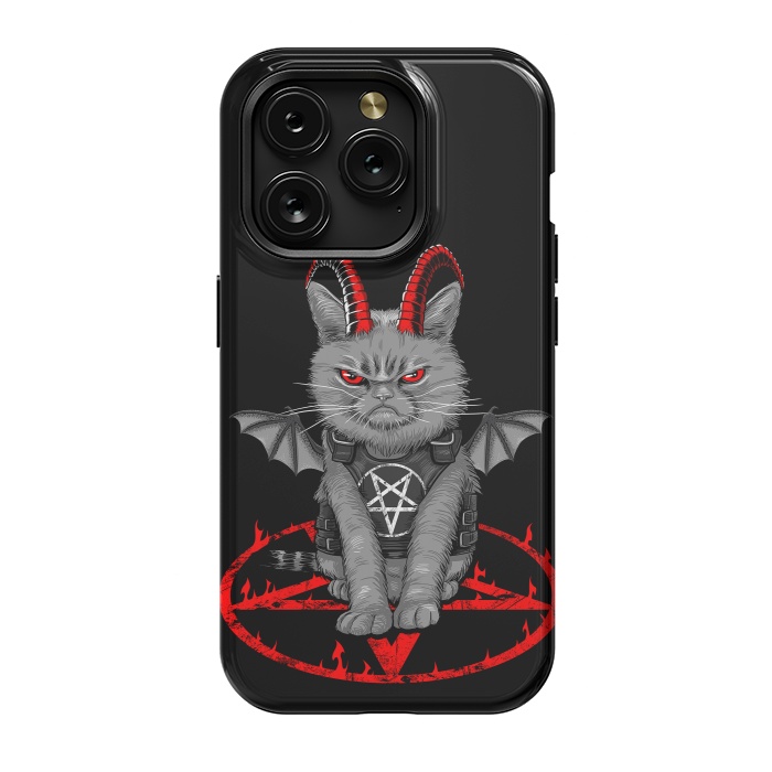 iPhone 15 Pro StrongFit demon cat by Alberto
