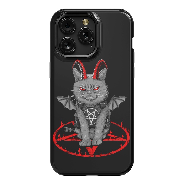 iPhone 15 Pro Max StrongFit demon cat by Alberto