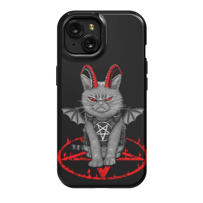 iPhone 15 StrongFit demon cat by Alberto