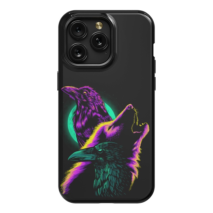 iPhone 15 Pro Max StrongFit Raven and wolf by Alberto