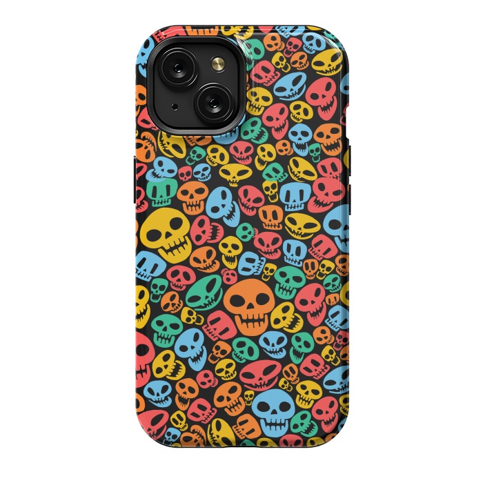 iPhone 15 StrongFit Color Skulls by Alberto