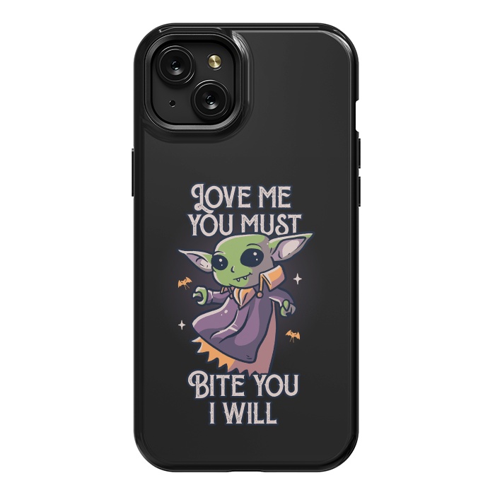 iPhone 15 Plus StrongFit Love Me You Must Bite You I Will Funny Cute Spooky by eduely