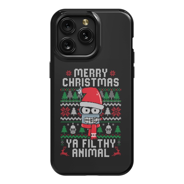 iPhone 15 Pro Max StrongFit Merry Christmas Ya Filthy Animal by eduely