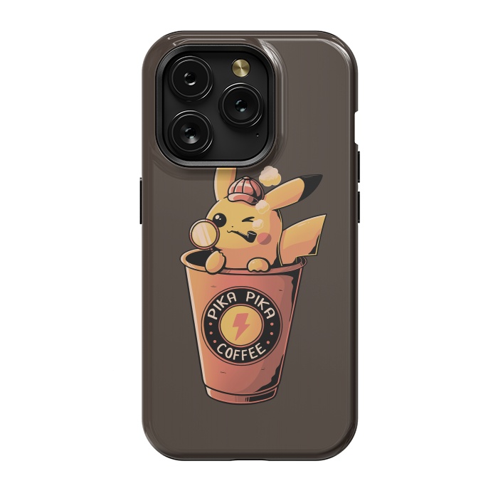 iPhone 15 Pro StrongFit Pika Pika Coffee by eduely
