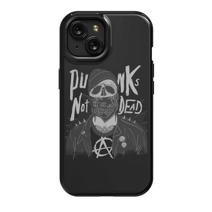 iPhone 15 StrongFit Punk Skull by eduely