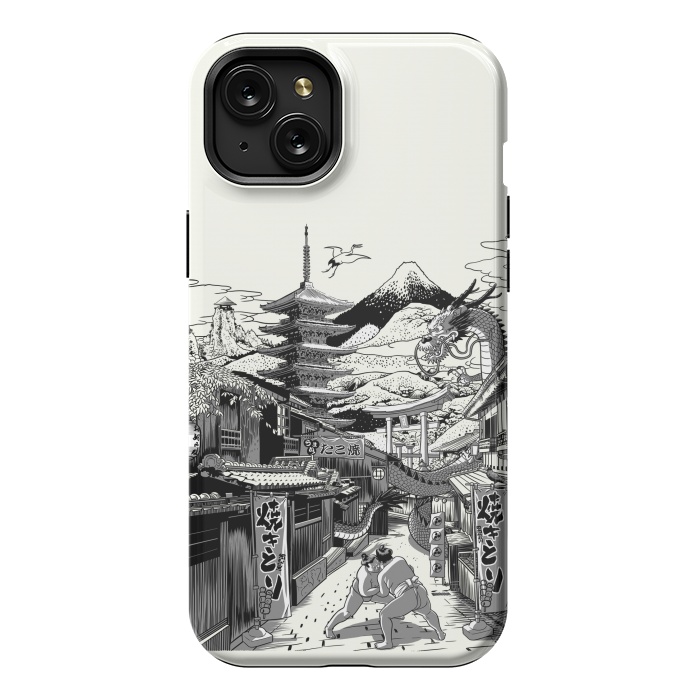 iPhone 15 Plus StrongFit Alley in Japan with Dragon by Alberto