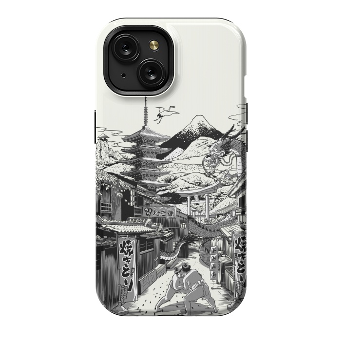 iPhone 15 StrongFit Alley in Japan with Dragon by Alberto