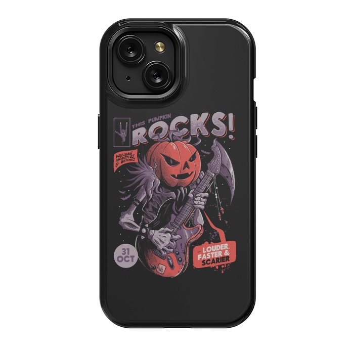 iPhone 15 StrongFit Rock Pumpkin by eduely