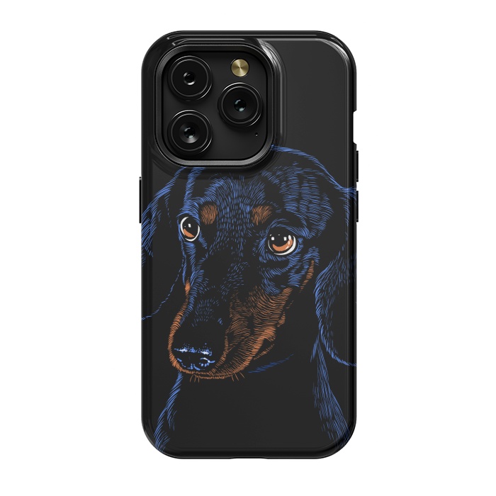 iPhone 15 Pro StrongFit Dachshund puppies dog by Alberto
