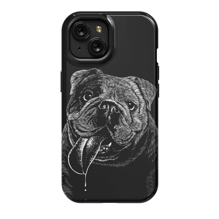iPhone 15 StrongFit Bulldog dog by Alberto