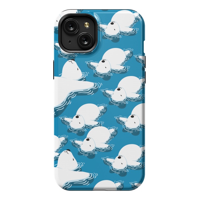 iPhone 15 Plus StrongFit Climate change Polar bear by Alberto