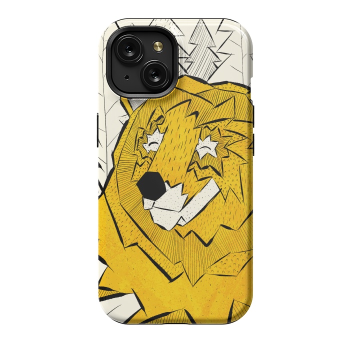 iPhone 15 StrongFit Golden bear by Steve Wade (Swade)