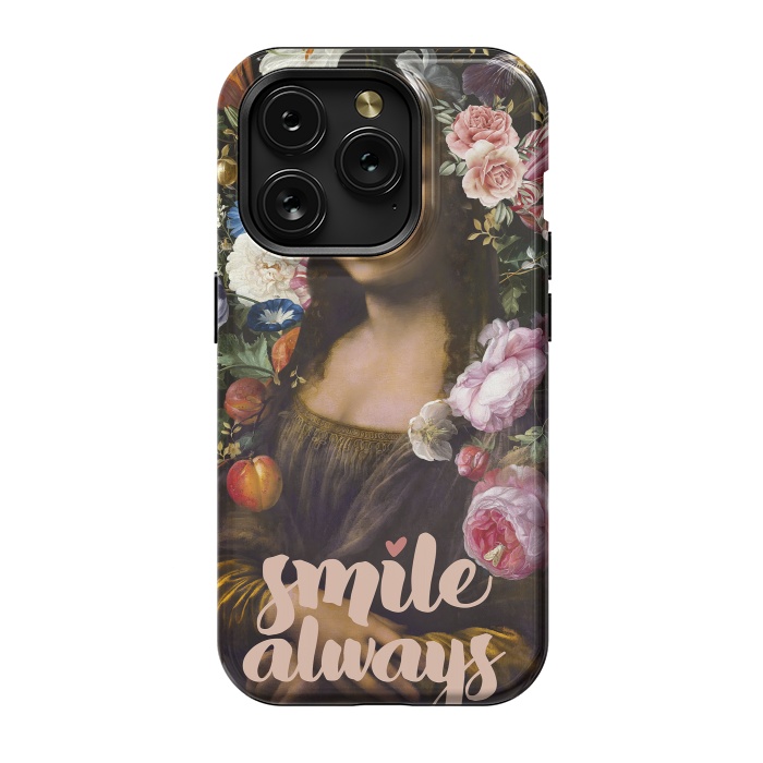 iPhone 15 Pro StrongFit Smile Always, Mona Lisa by amini54