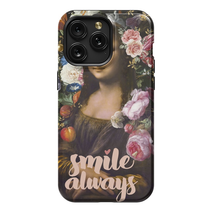 iPhone 15 Pro Max StrongFit Smile Always, Mona Lisa by amini54