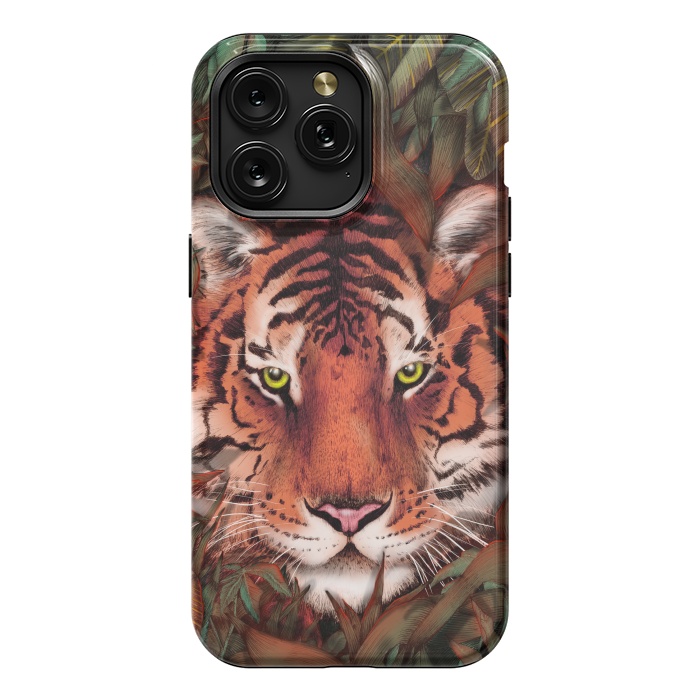 iPhone 15 Pro Max StrongFit Jungle Tiger Majesty Colour Version by ECMazur 