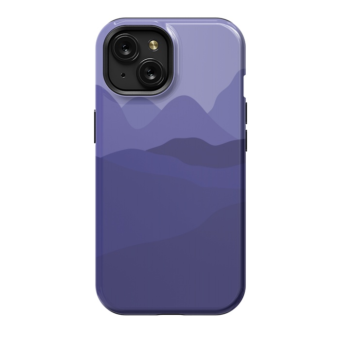 iPhone 15 StrongFit Purple Mountains by Martina