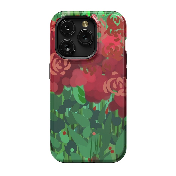 iPhone 15 Pro StrongFit Reddom Roses by Josie