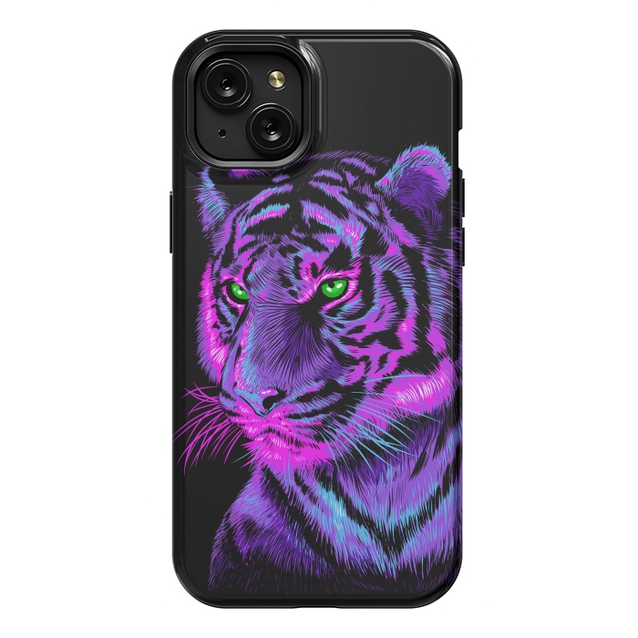 iPhone 15 Plus StrongFit Lilac tiger by Alberto