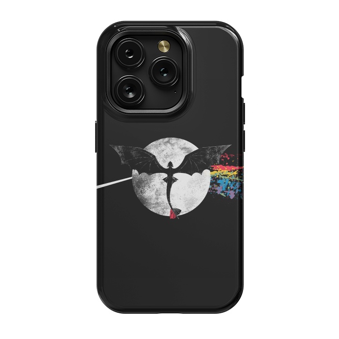 iPhone 15 Pro StrongFit Dragon Side of the Moon Cute Funny Gift by eduely
