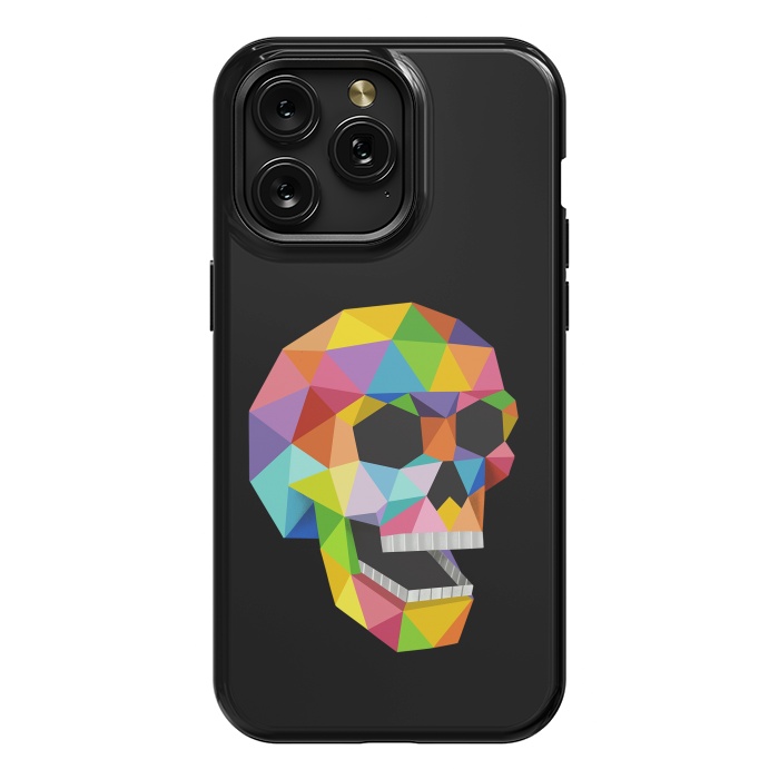 iPhone 15 Pro Max StrongFit Skull Polygons by Coffee Man