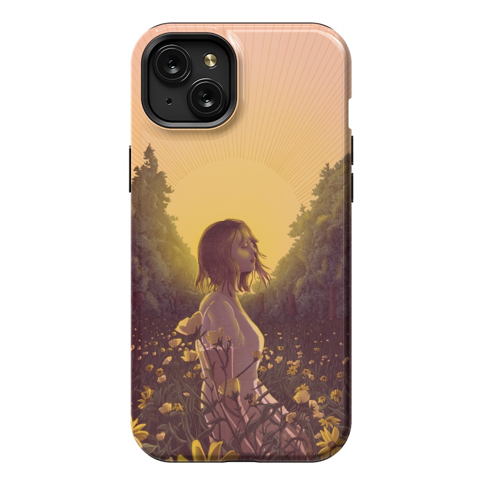 iPhone 15 Plus StrongFit Dawn in the Meadow Colour Version by ECMazur 
