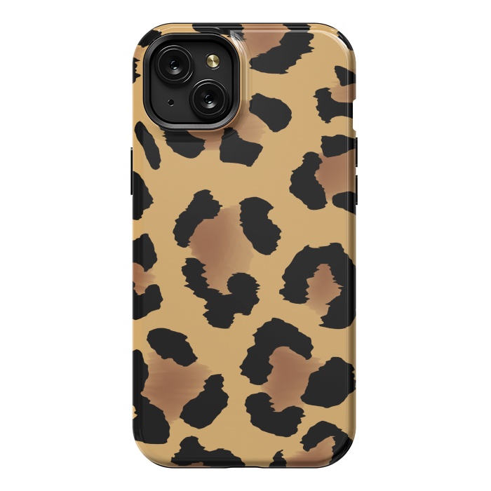 iPhone 15 Plus StrongFit Brown Animal Print by ArtsCase