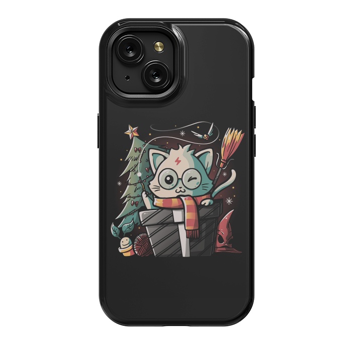 iPhone 15 StrongFit Meowgical Gift by eduely