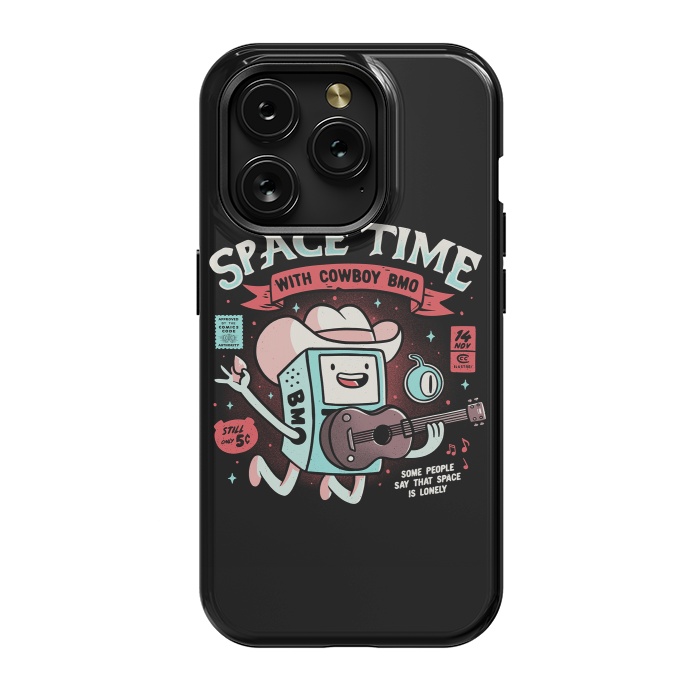 iPhone 15 Pro StrongFit Space Time Cool Robot Cowboy Gift by eduely