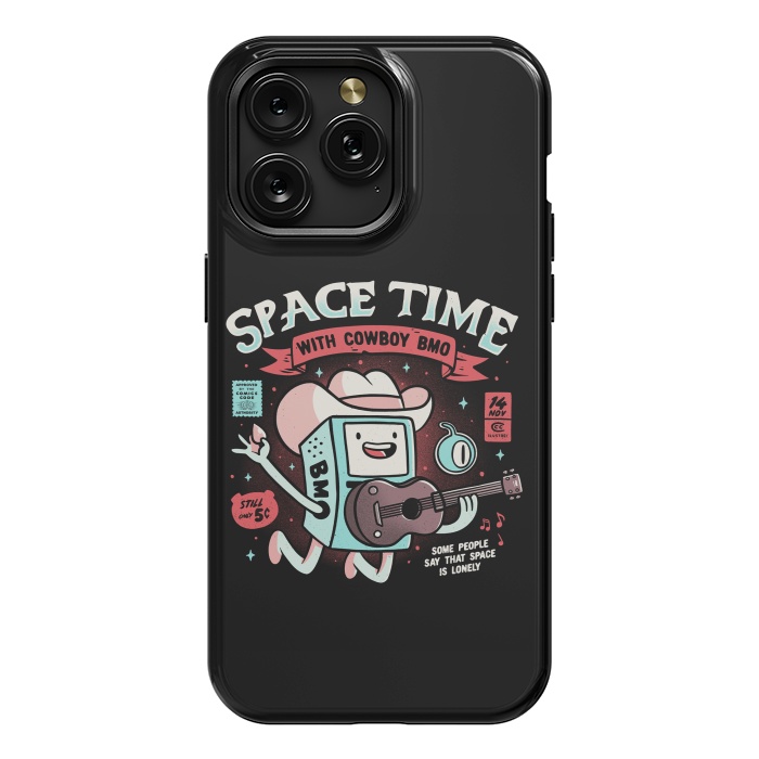 iPhone 15 Pro Max StrongFit Space Time Cool Robot Cowboy Gift by eduely