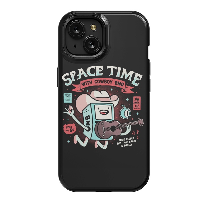iPhone 15 StrongFit Space Time Cool Robot Cowboy Gift by eduely