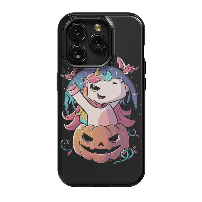 iPhone 15 Pro StrongFit Spooky Unicorn Funny Cute Magic Halloween by eduely