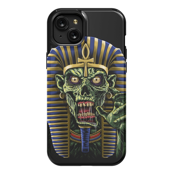 iPhone 15 Plus StrongFit Zombie Egyptian Pharaoh Mummy by Alberto