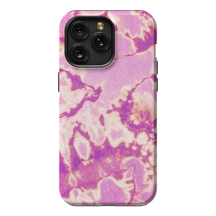 iPhone 15 Pro Max StrongFit Pink Ethnic Tie Dye by Uma Prabhakar Gokhale