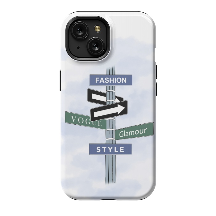 iPhone 15 StrongFit Blue Fashion Sign by Martina