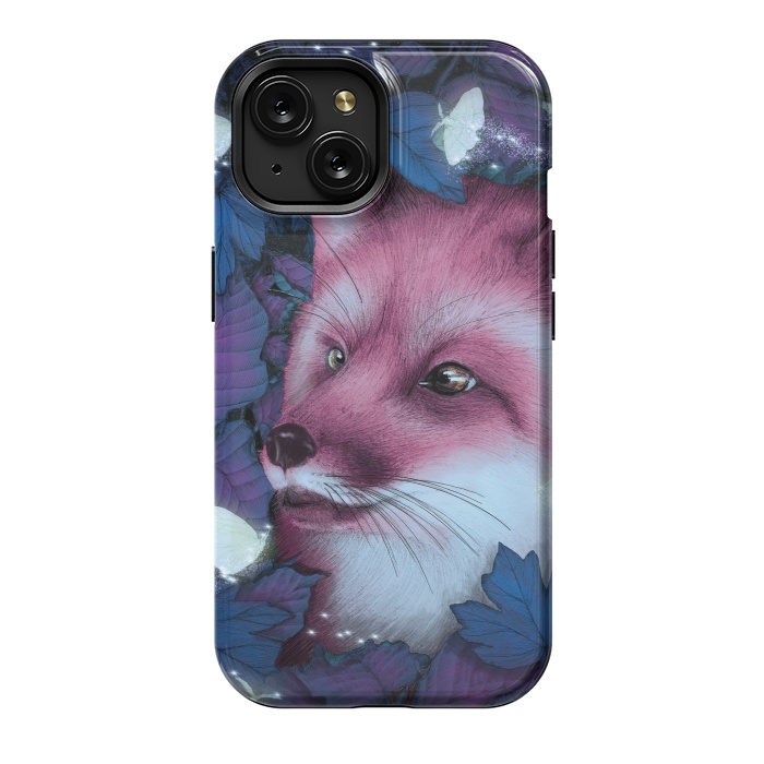 iPhone 15 StrongFit Fox in the Midnight Forest by ECMazur 