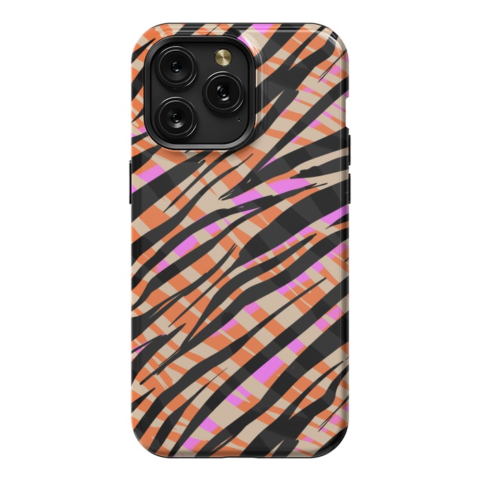 iPhone 15 Pro Max StrongFit Tiger skin by Laura Grant