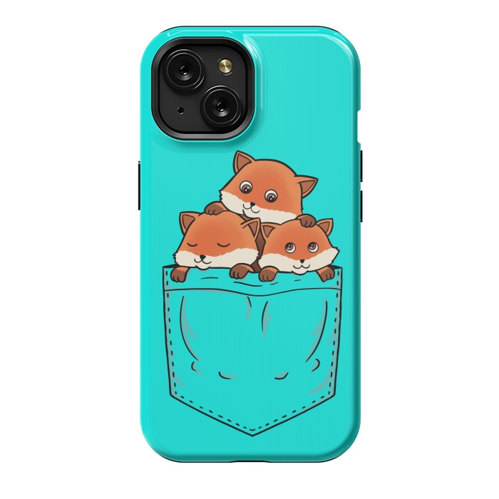 iPhone 15 StrongFit Fox Pocket by Coffee Man
