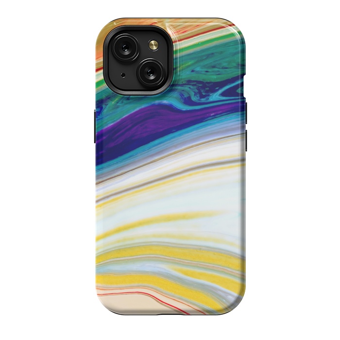 iPhone 15 StrongFit Abstract Marble Background Creative Contemporary Liquid Design by ArtsCase