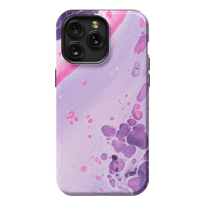 iPhone 15 Pro Max StrongFit Pink and Purple Waves by ArtsCase