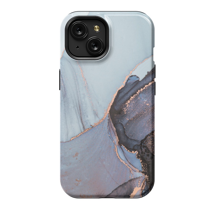 iPhone 15 StrongFit Gray and Gold Paints by ArtsCase