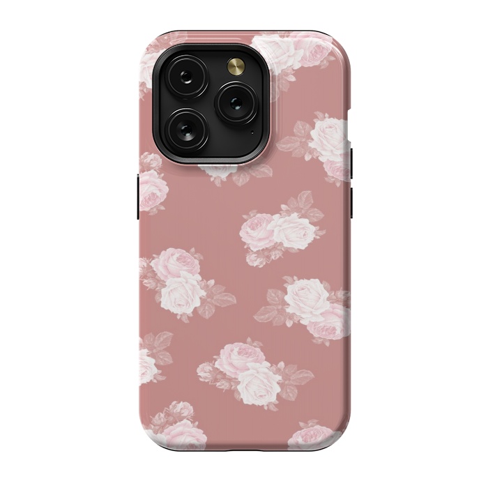iPhone 15 Pro StrongFit Pink Floral by CAS