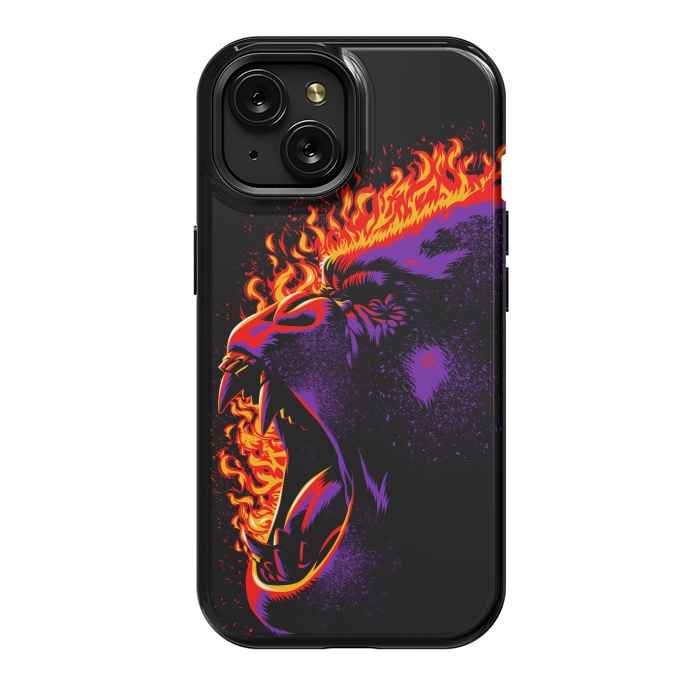 iPhone 15 StrongFit Gorilla on fire by Alberto